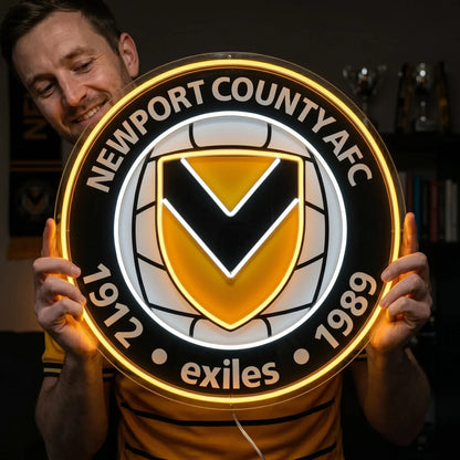 Newport County AFC Neon Sign