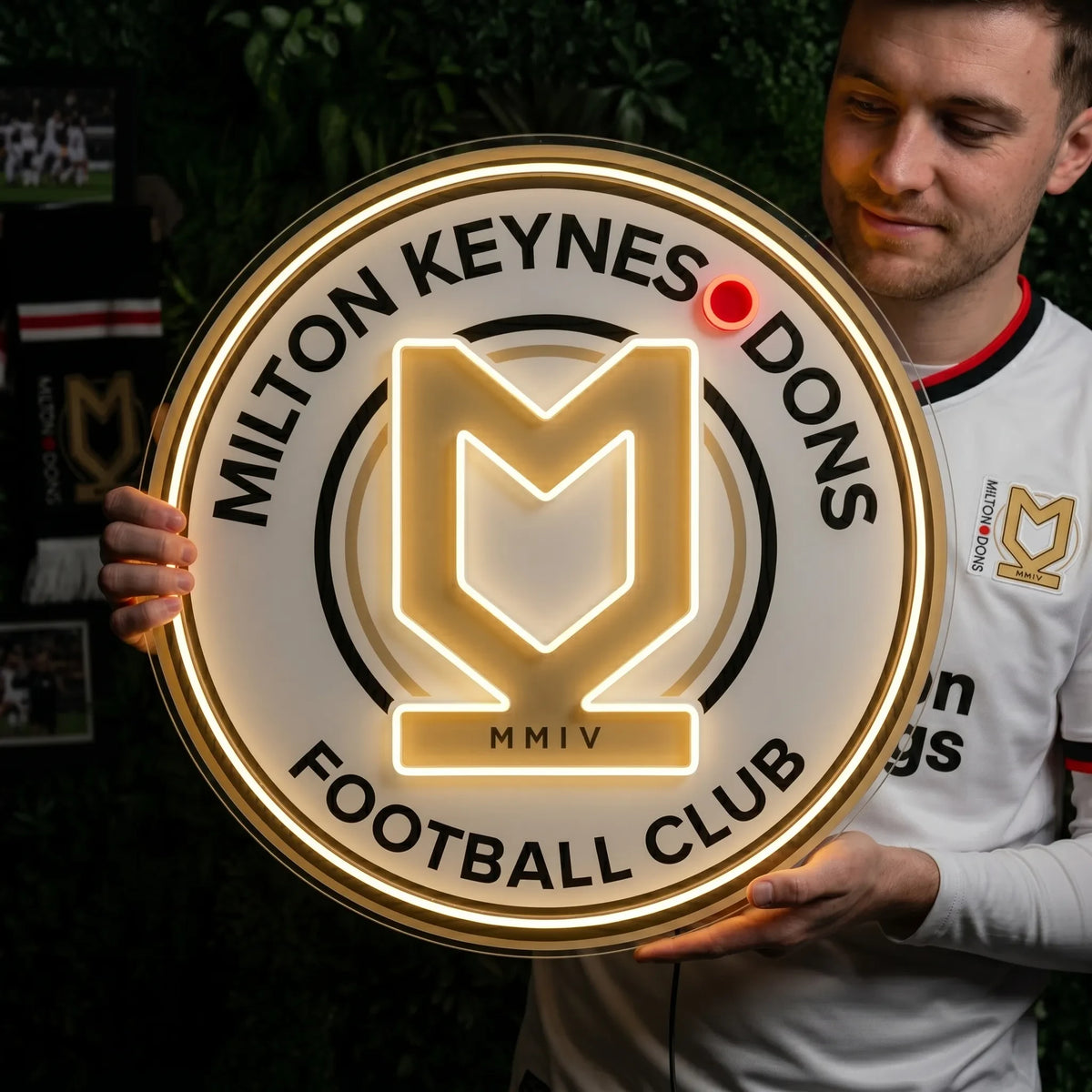 Milton Keynes Dons FC MK Dons Neon Sign