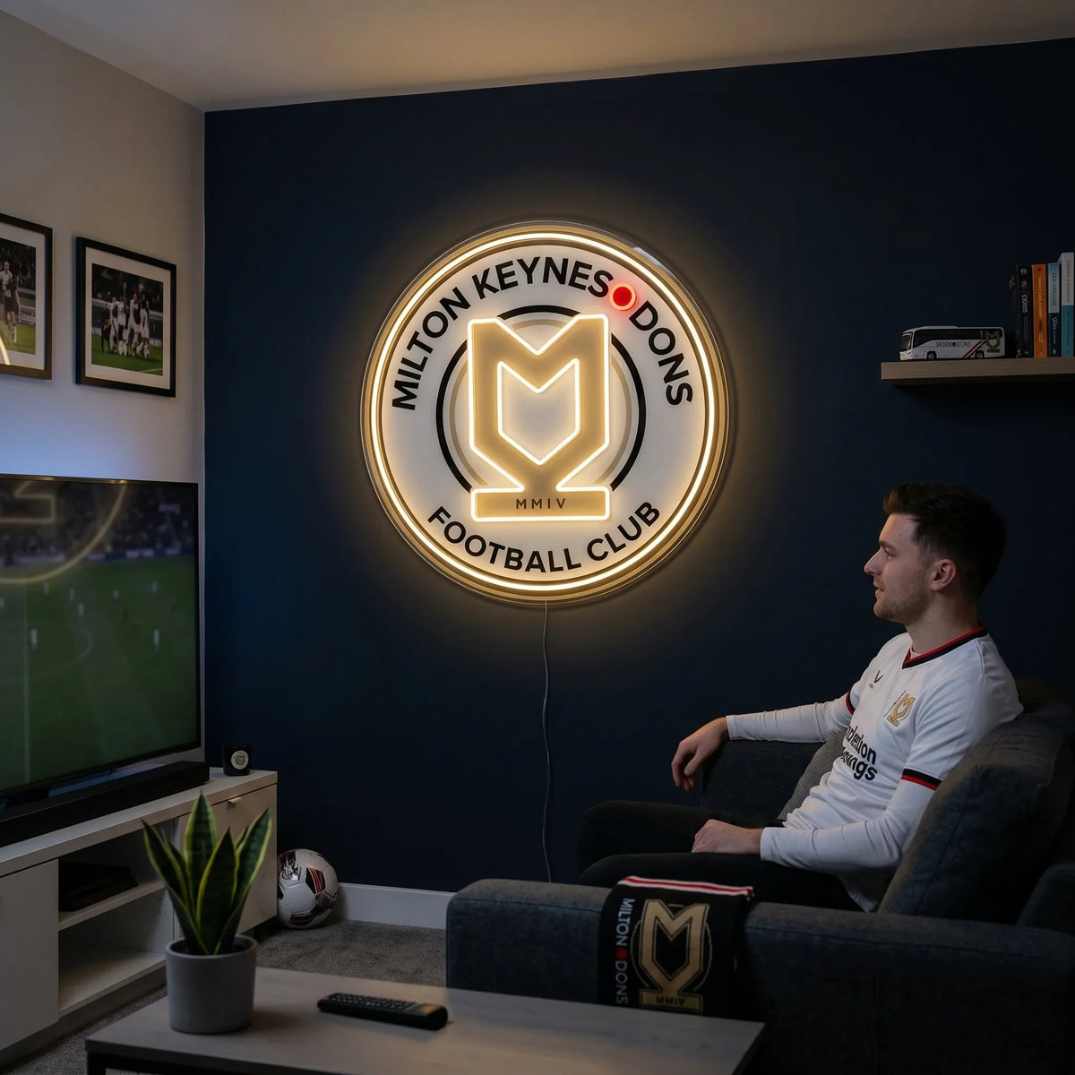 Milton Keynes Dons FC MK Dons Neon Sign