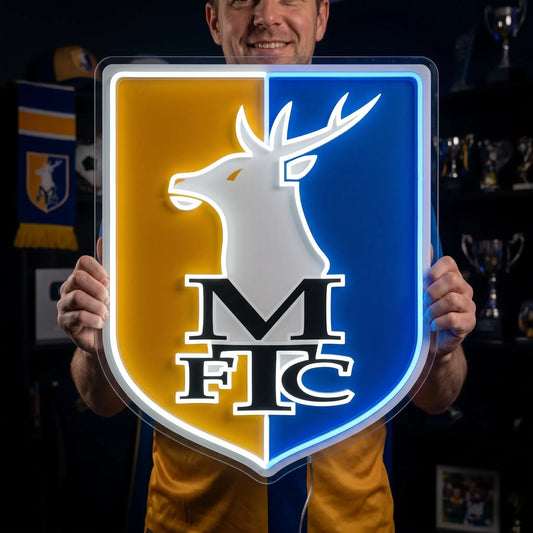 Mansfield Town FC MTFC Neon Sign