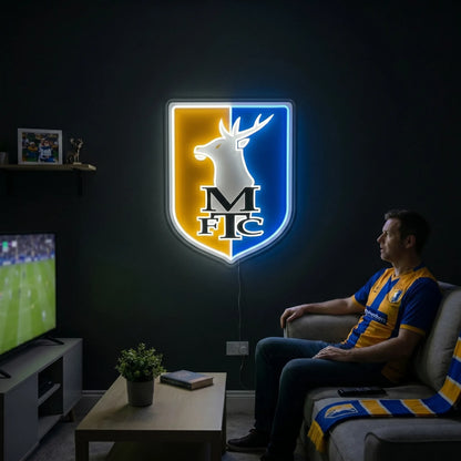 Mansfield Town FC MTFC Neon Sign