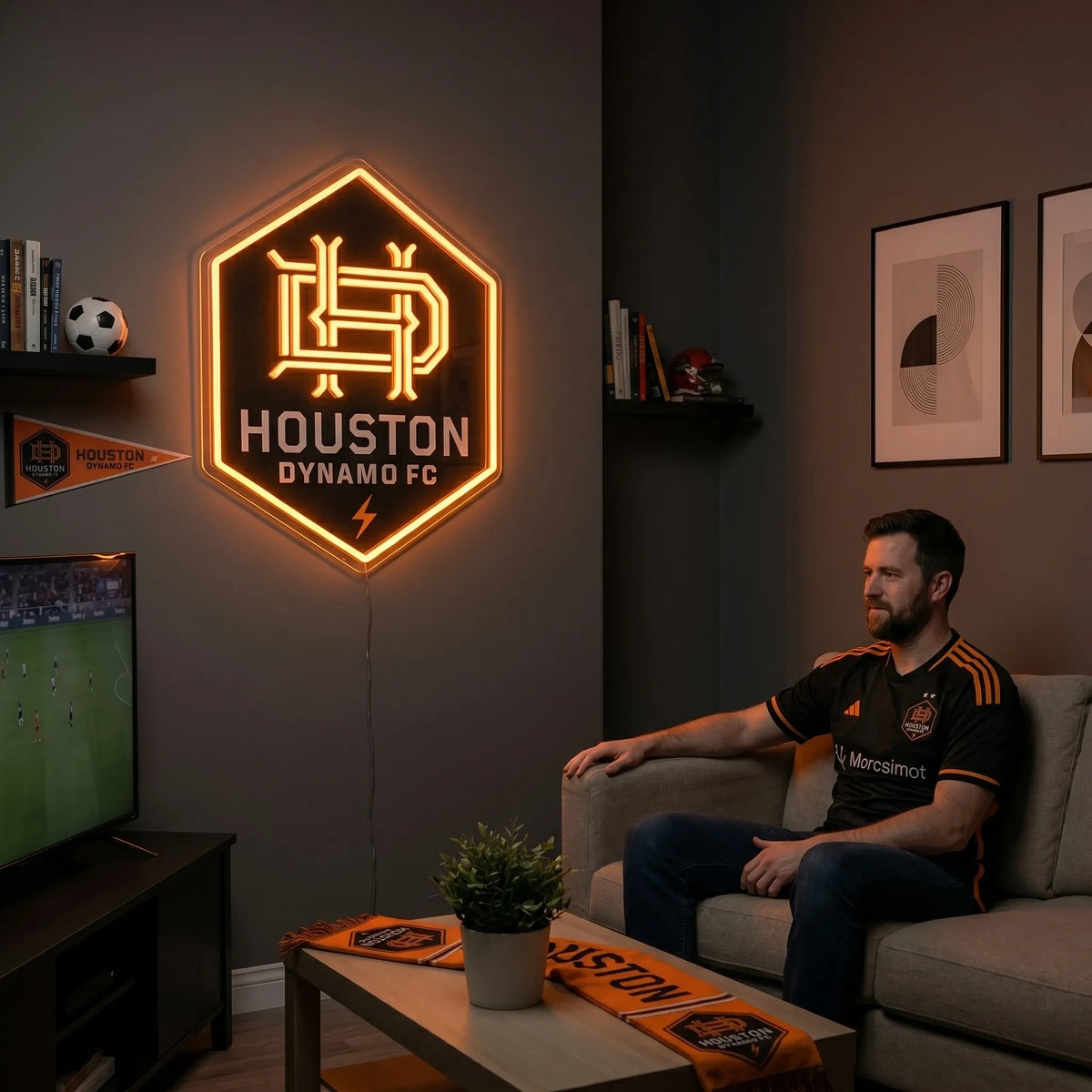 Houston Dynamo FC MLS Neon Sign