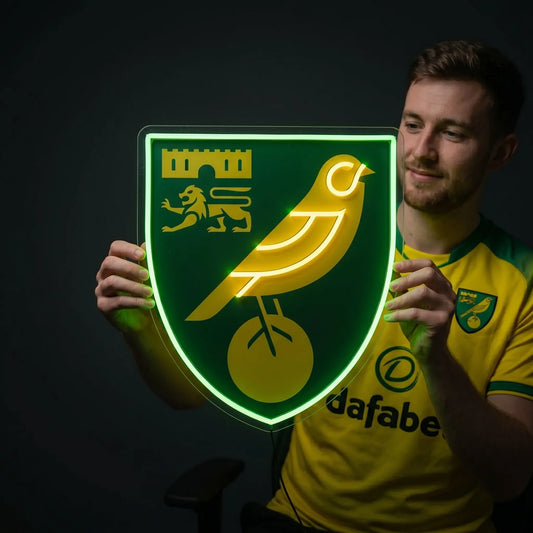 Norwich City FC Neon Sign