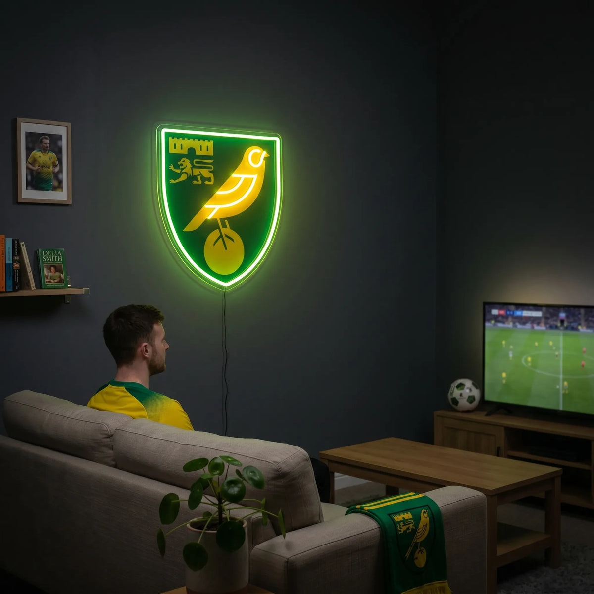 Norwich City FC Neon Sign