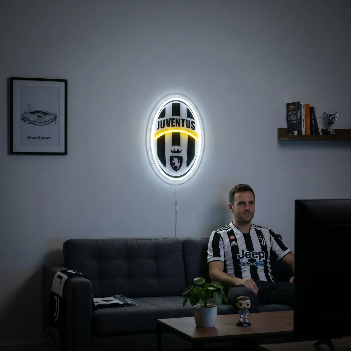 Juventus FC Classic Crest Neon Sign