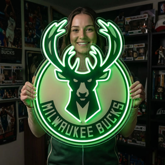 Milwaukee Bucks Neon Sign