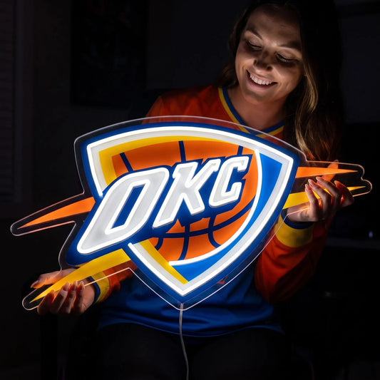 Oklahoma City Thunder Neon Sign