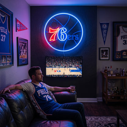 Philadelphia 76ers LED Neon Sign