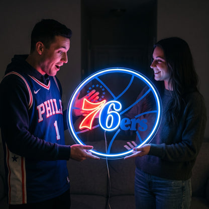 Philadelphia 76ers LED Neon Sign